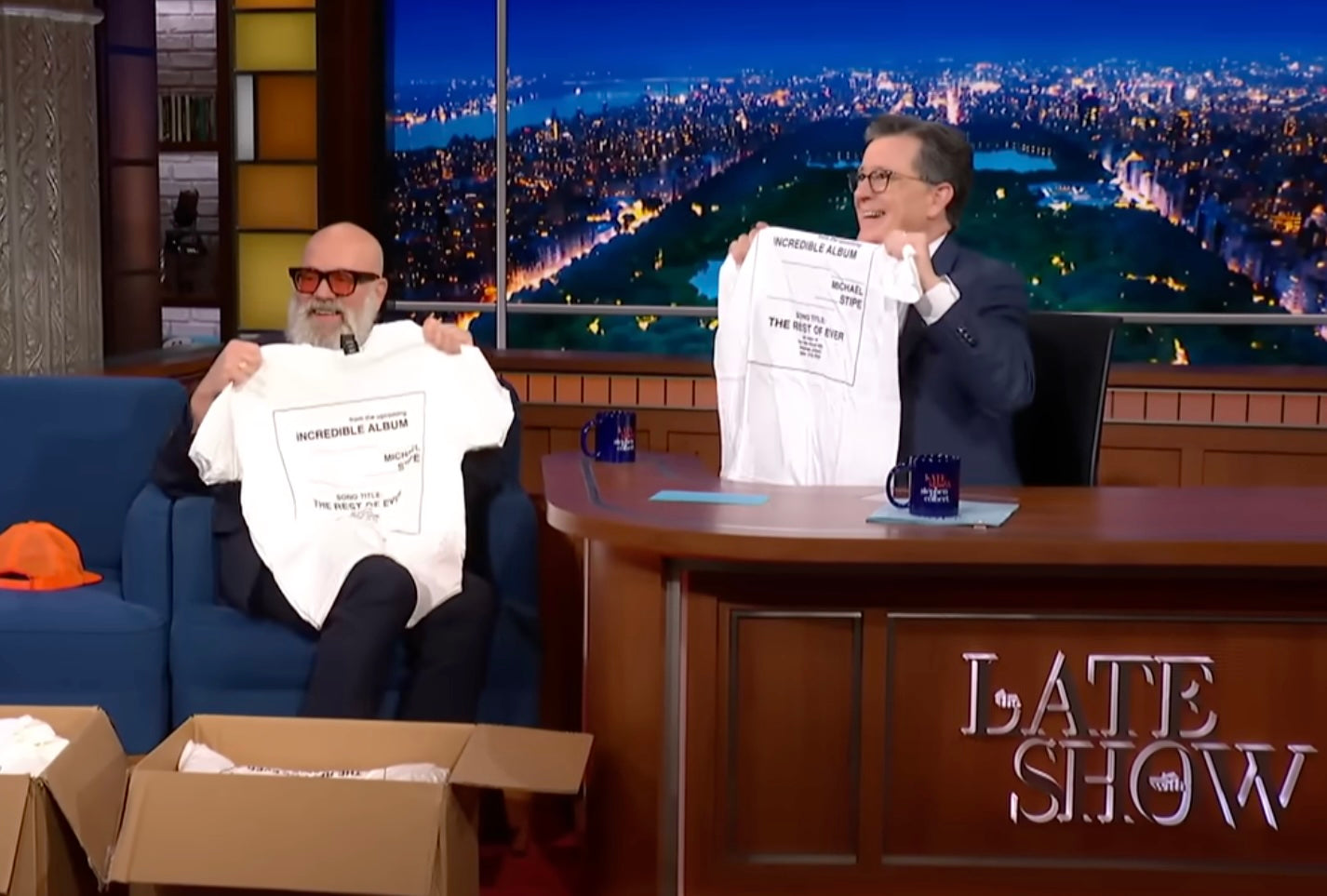 Michael Stipe debuts new song on Colbert, says solo album will be out “at the end of the year”