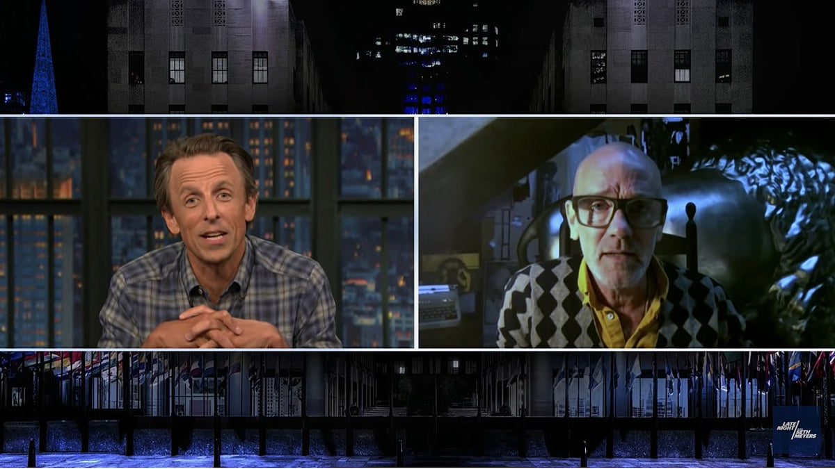 Michael Stipe talks “sack of lies” Trump on ‘Seth Meyers,’ pens COVID op-ed