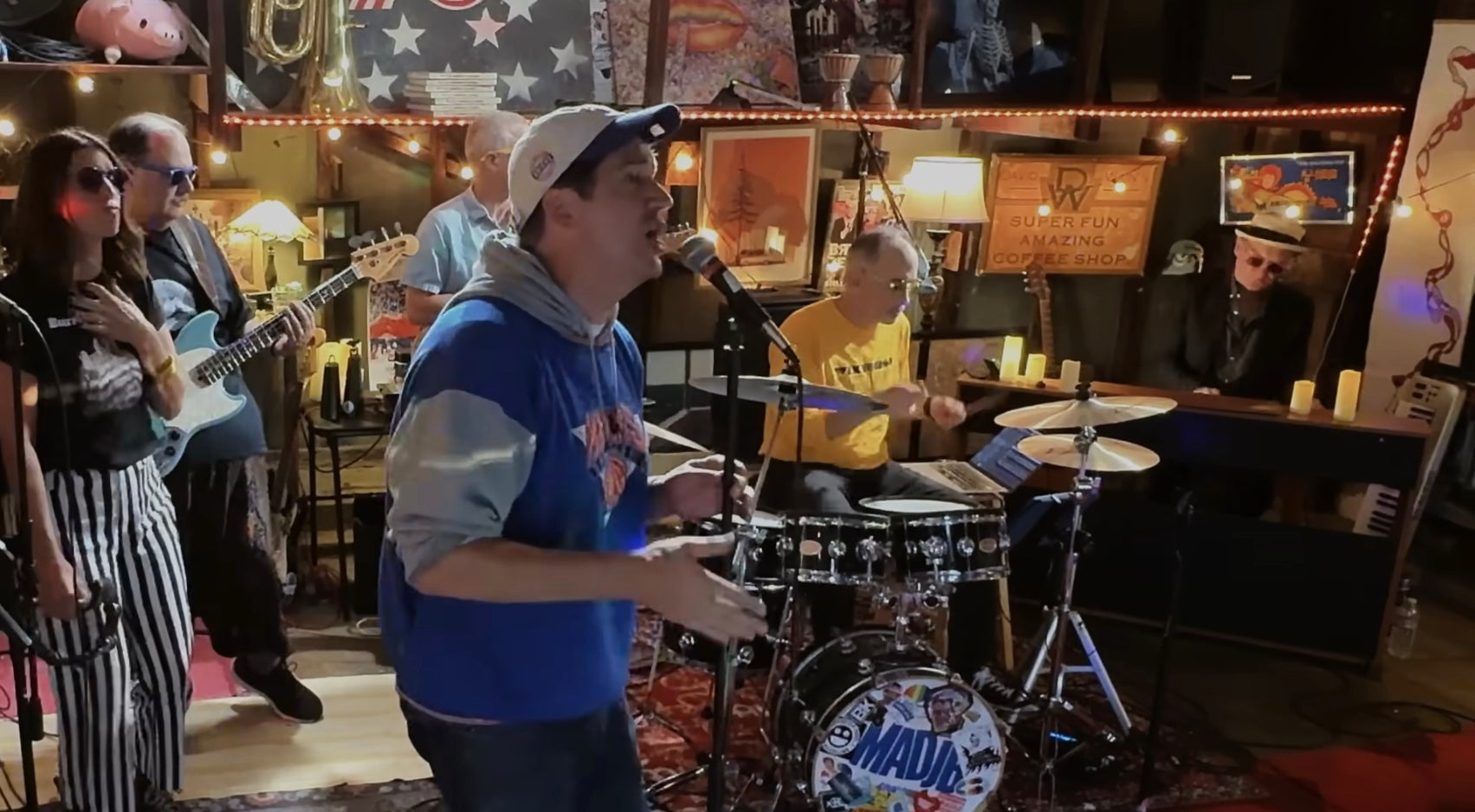 Weird Al joined The State-related band in NYC (where they play again tonight)