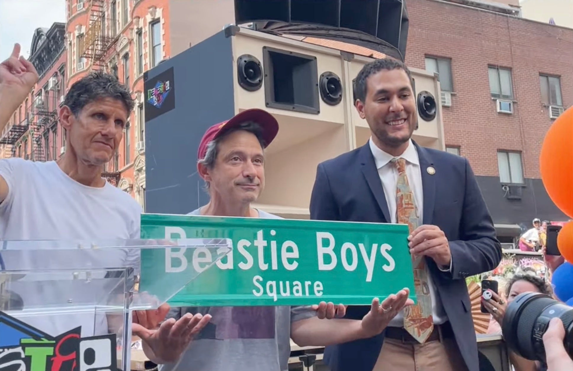 Watch: Beastie Boys Square unveiled in Lower East Side w/ Mike D & Ad-Rock