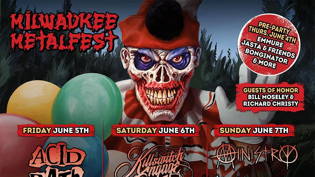 Milwaukee Metalfest 2026 lineup (Acid Bath, Killswitch Engage, Ministry, Suicidal Tendencies, Obituary, more)