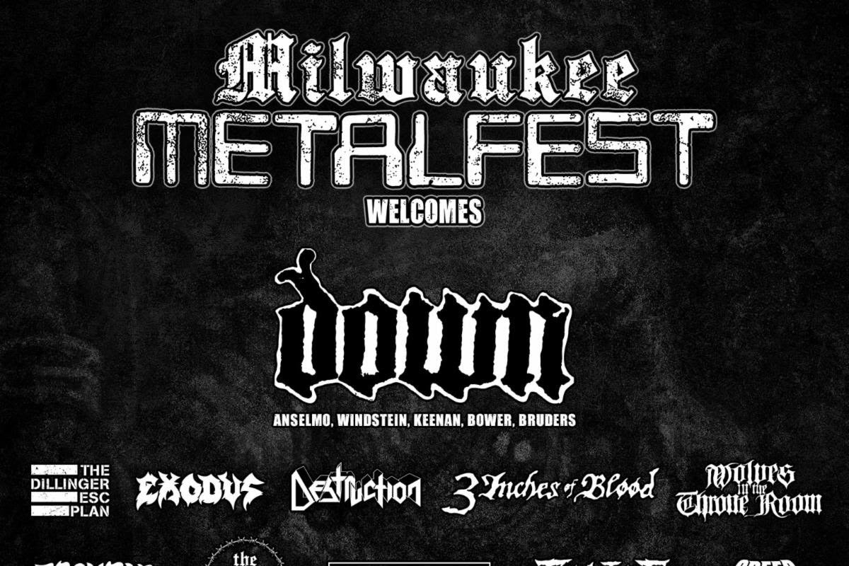 Milwaukee Metal Fest initial 2025 lineup (Down, Dillinger Escape Plan, Trouble, Speed, Fugitive, WITTR, more)