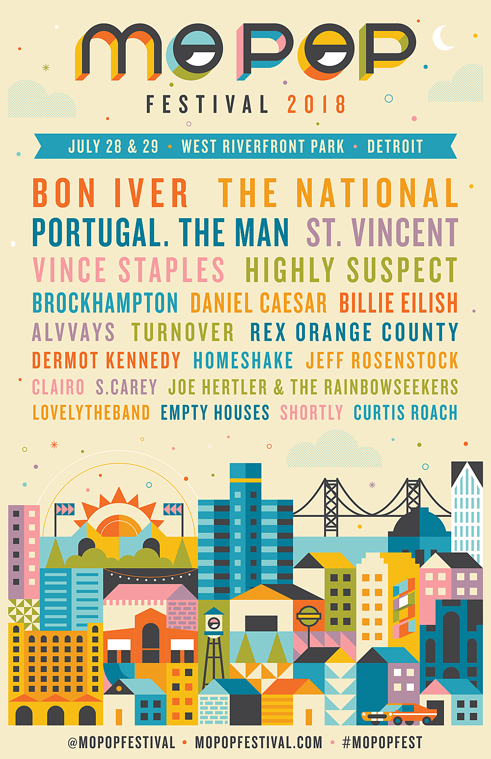 Mo Pop Festival: 2018 lineup & tix (Bon Iver, The National, St. Vincent, more)