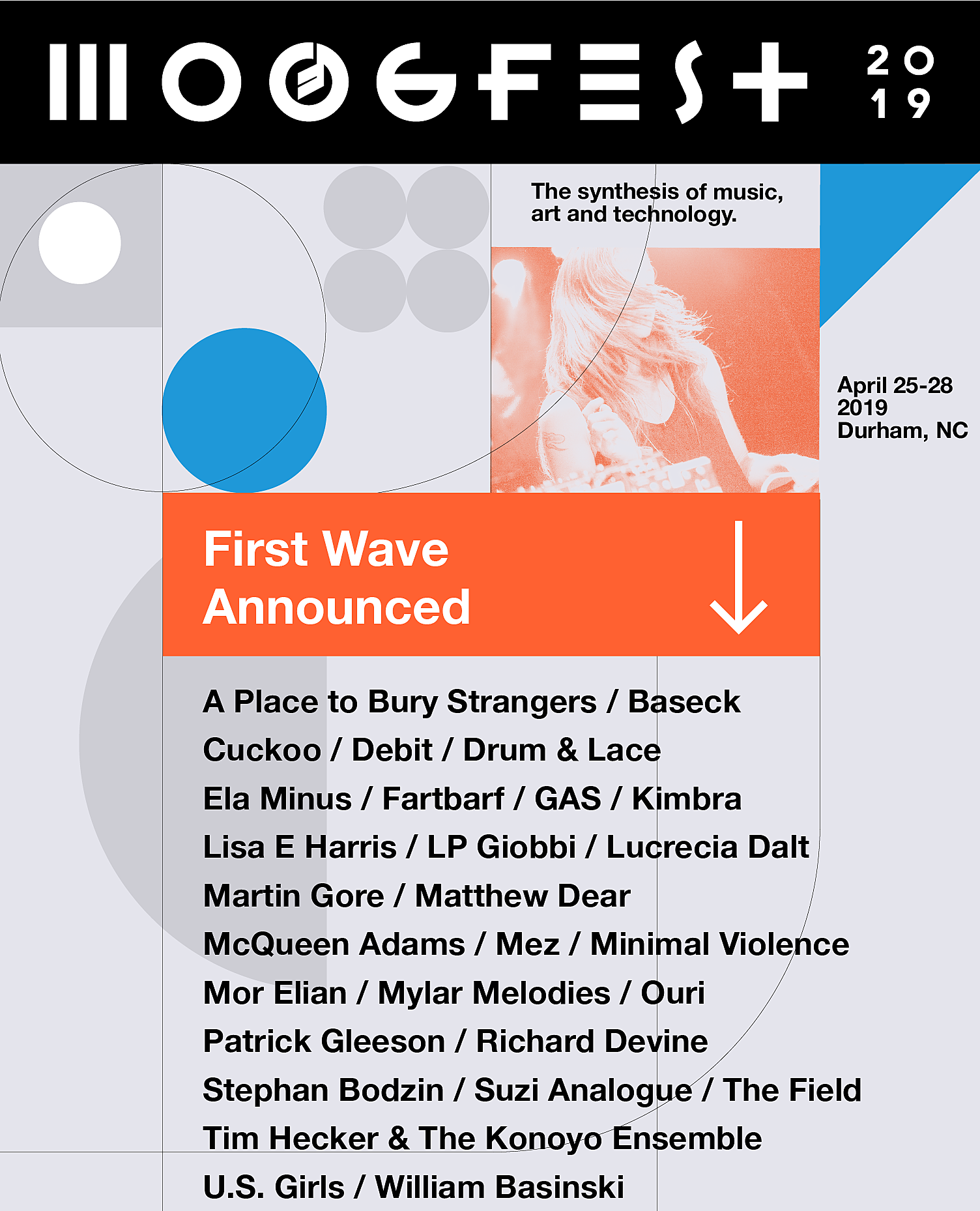 Moogfest 2019 initial lineup: William Basinski, Tim Hecker, GAS, US Girls, more