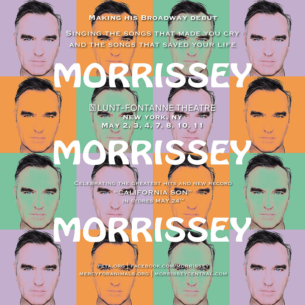 Morrissey’s Broadway residency on presale (password here)