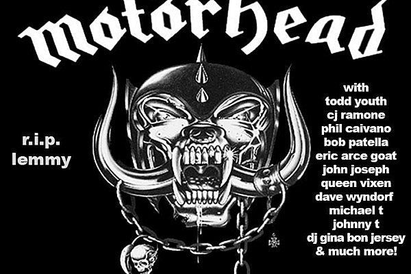 members of Cro-Mags, Ramones, Murphy’s Law and more playing Motorhead tribute in NYC on Valentine’s Day