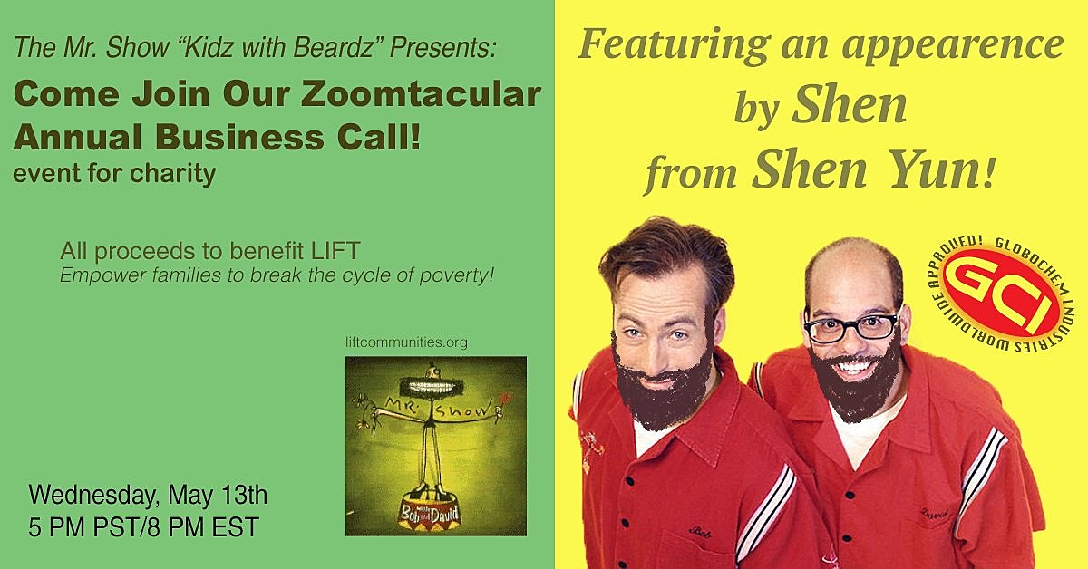 Mr Show’s Bob Odenkirk & David Cross reuniting for “Zoomtacular” benefit