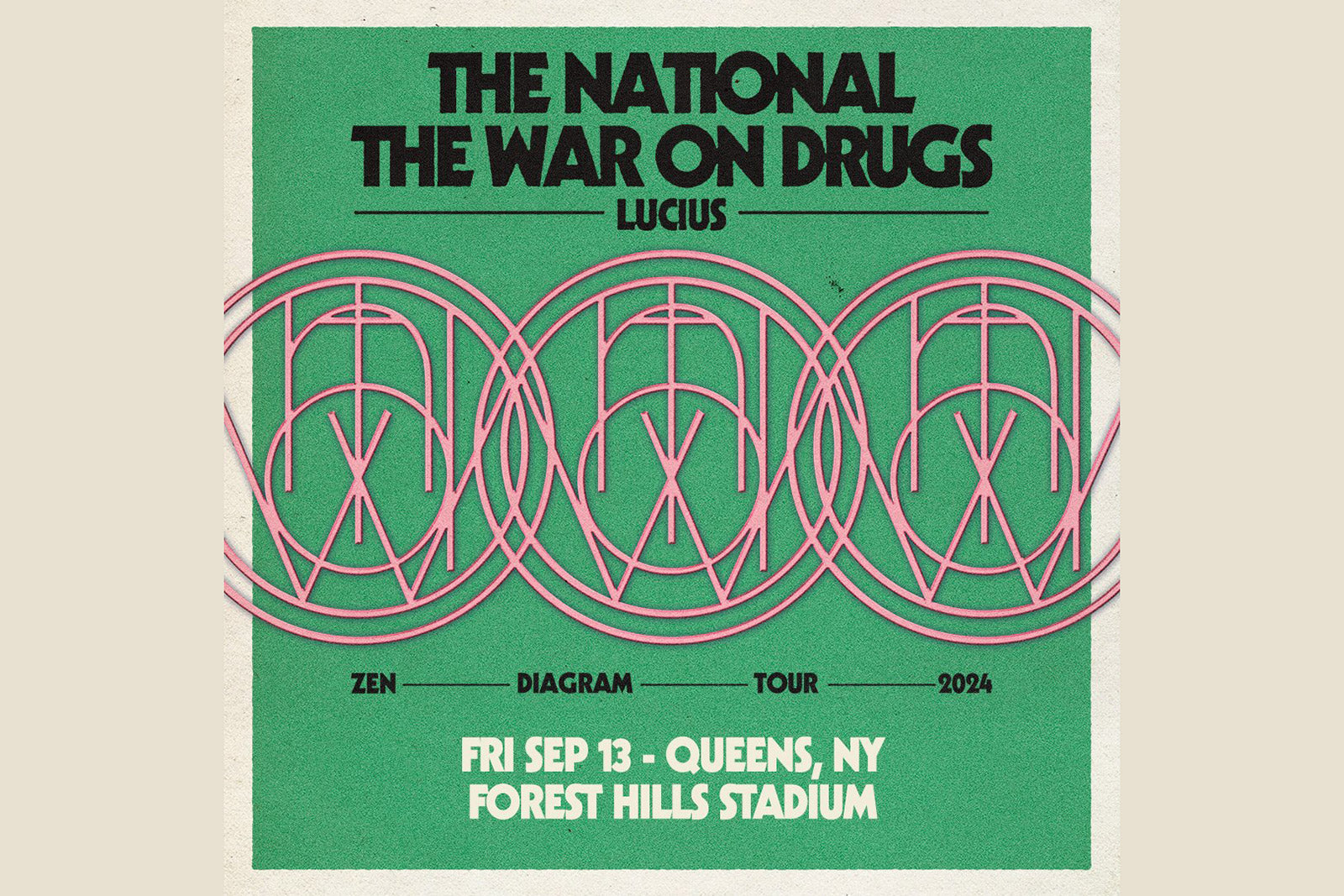 The National & The War on Drugs @ Forest Hills Stadium on BrooklynVegan Presale (password here)