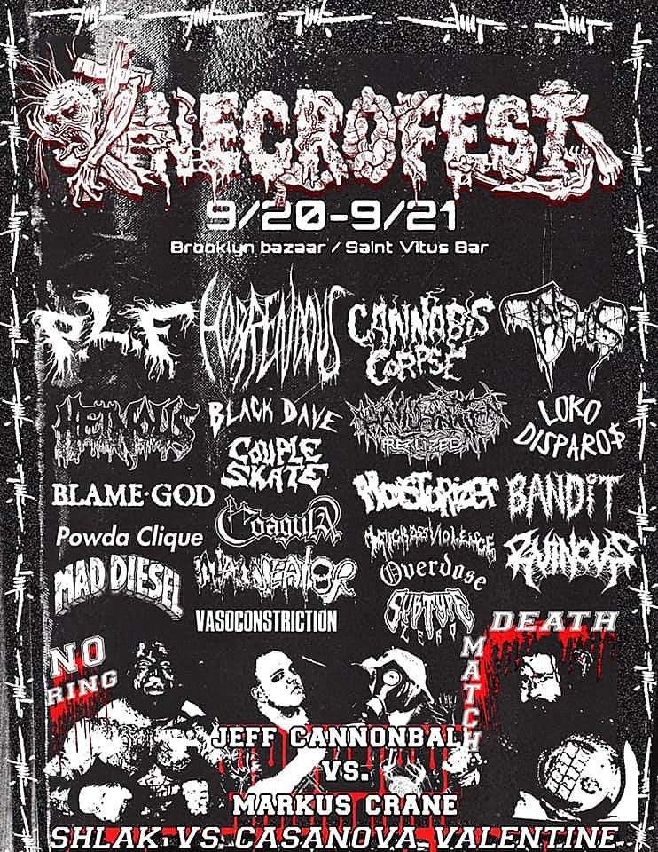 PLF, Cannabis Corpse, Horrendous & more playing NYC’s inaugural Necrofest