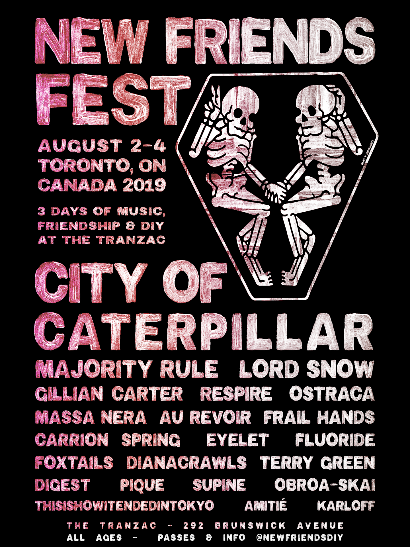 New Friends Fest 2019 lineup (City of Caterpillar, Majority Rule, Lord Snow, more)