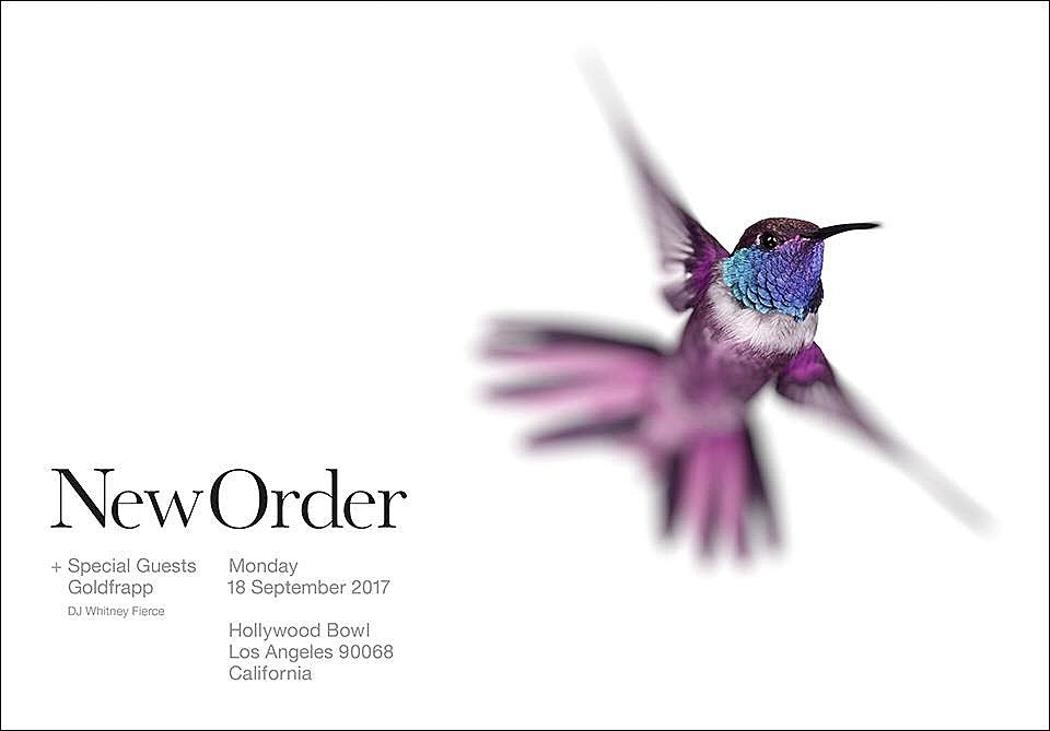 New Order playing Hollywood Bowl with Goldfrapp after Riot Fest