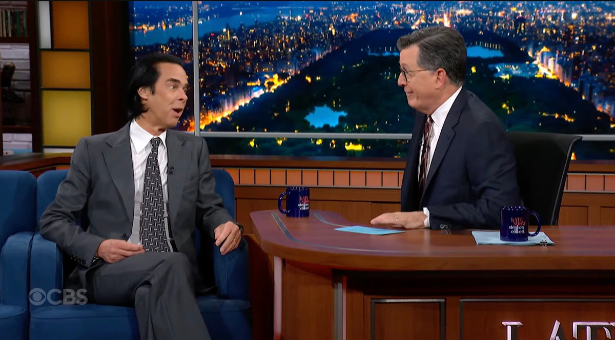 Nick Cave talks working with Johnny Cash, new album ‘Wild God’ & more on ‘Colbert’ (watch)