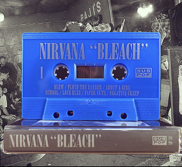 Nirvana’s ‘Bleach’ gets exclusive “Blew” (blue) edition cassette reissue, limited to 1989 copies