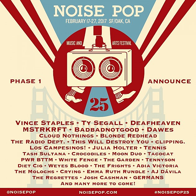 Noise Pop fest announces 2017 lineup & tickets