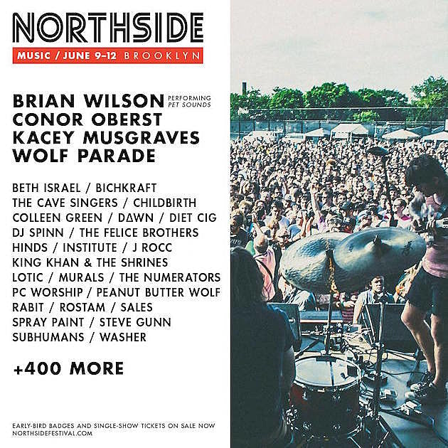 Northside Fest initial 2016 lineup: Brian Wilson playing ‘Pet Sounds,’ Wolf Parade, Kacey Musgraves, Conor Oberst & more
