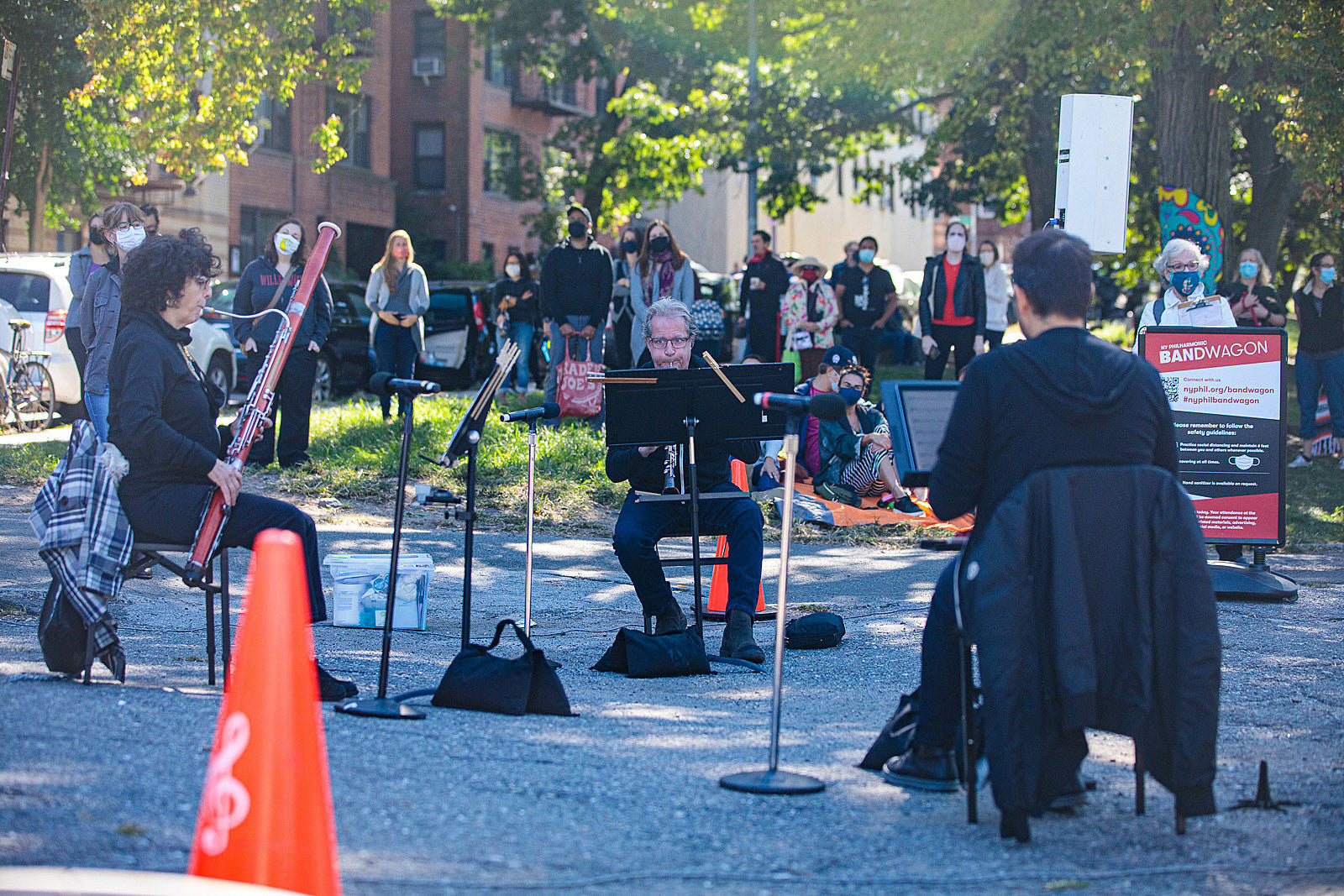 NY Philharmonic’s Bandwagon brings socially distanced live music to NYC (pics)