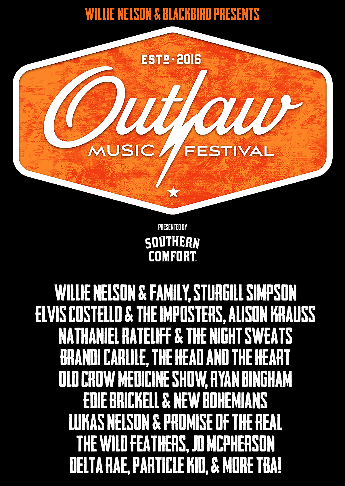 Elvis Costello, Sturgill Simpson & more on Willie Nelson’s 2018 “Outlaw Music Festival” tour