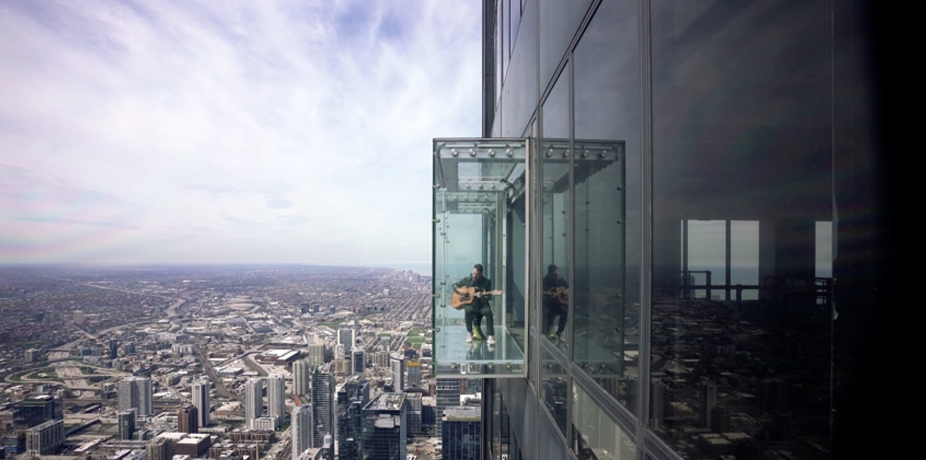 Owen shares new song, did a socially distanced performance at 1,000+ ft above Chicago