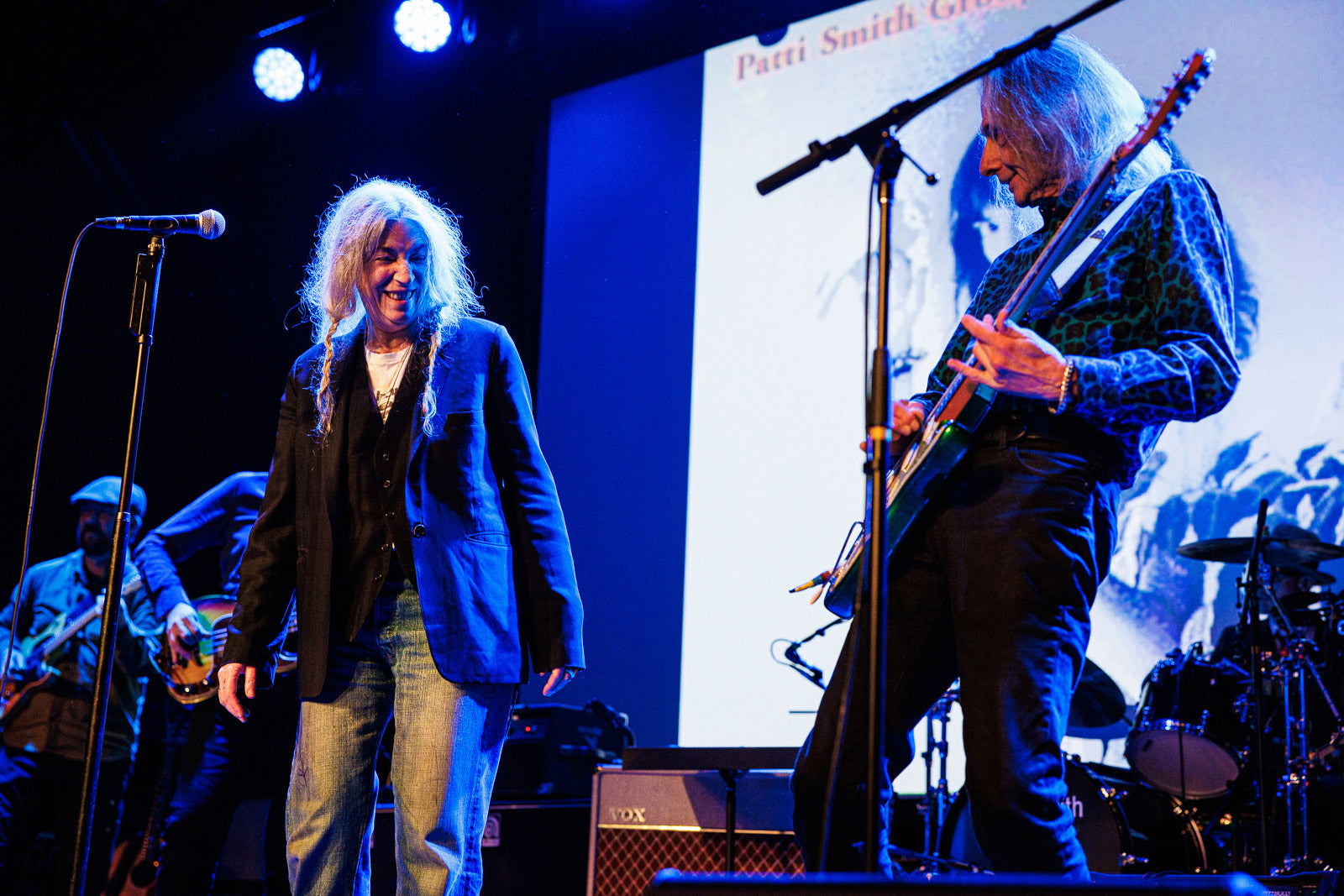 Patti Smith & Lenny Kaye celebrating Chinese New Year at Bowery Ballroom