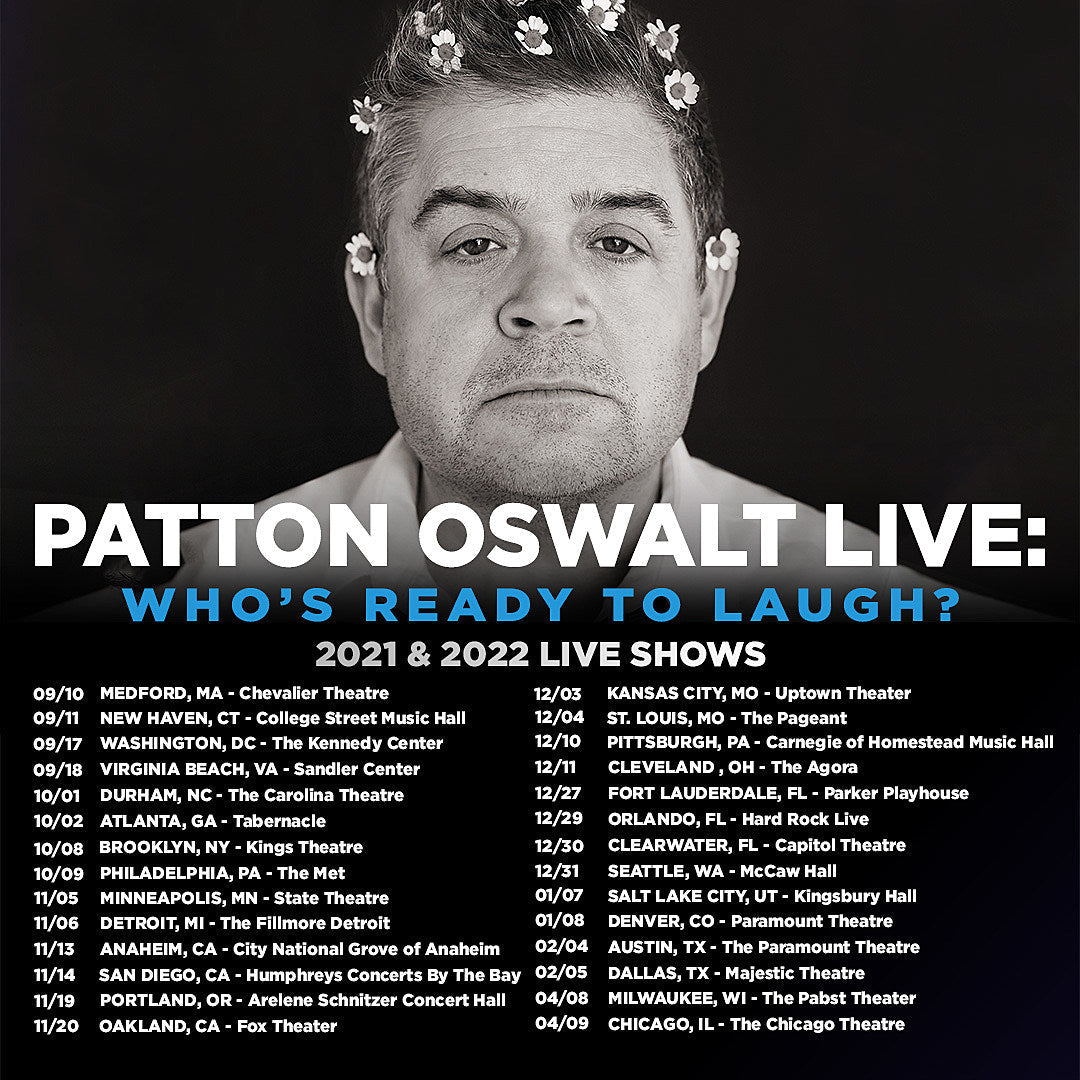 Patton Oswalt announces “Who’s Ready to Laugh?” tour