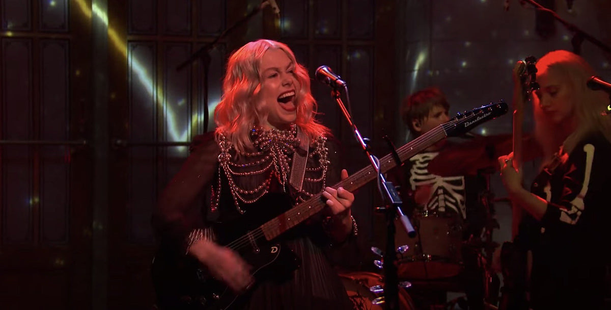 Phoebe Bridgers comments on SNL guitar smash