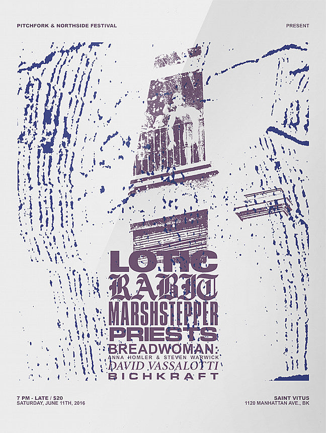 Lotic touring, playing Pitchfork Northside with Rabit, Marshstepper, Priests & more