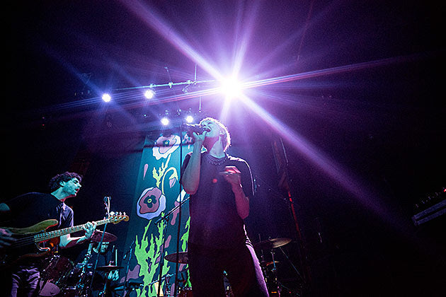 Polica (duo) playing ACLU benefit with The Drums in between Bon Iver shows