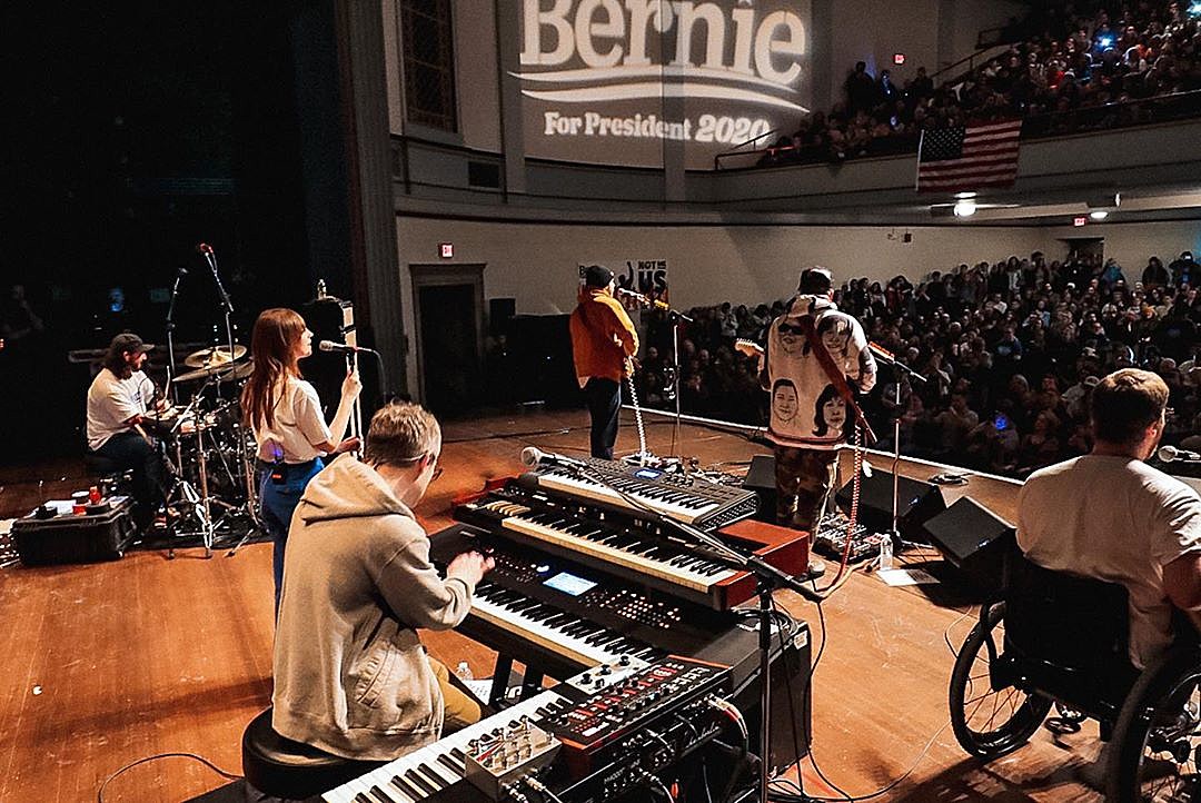 Portugal. The Man playing Bernie Sanders rally in Tacoma tonight