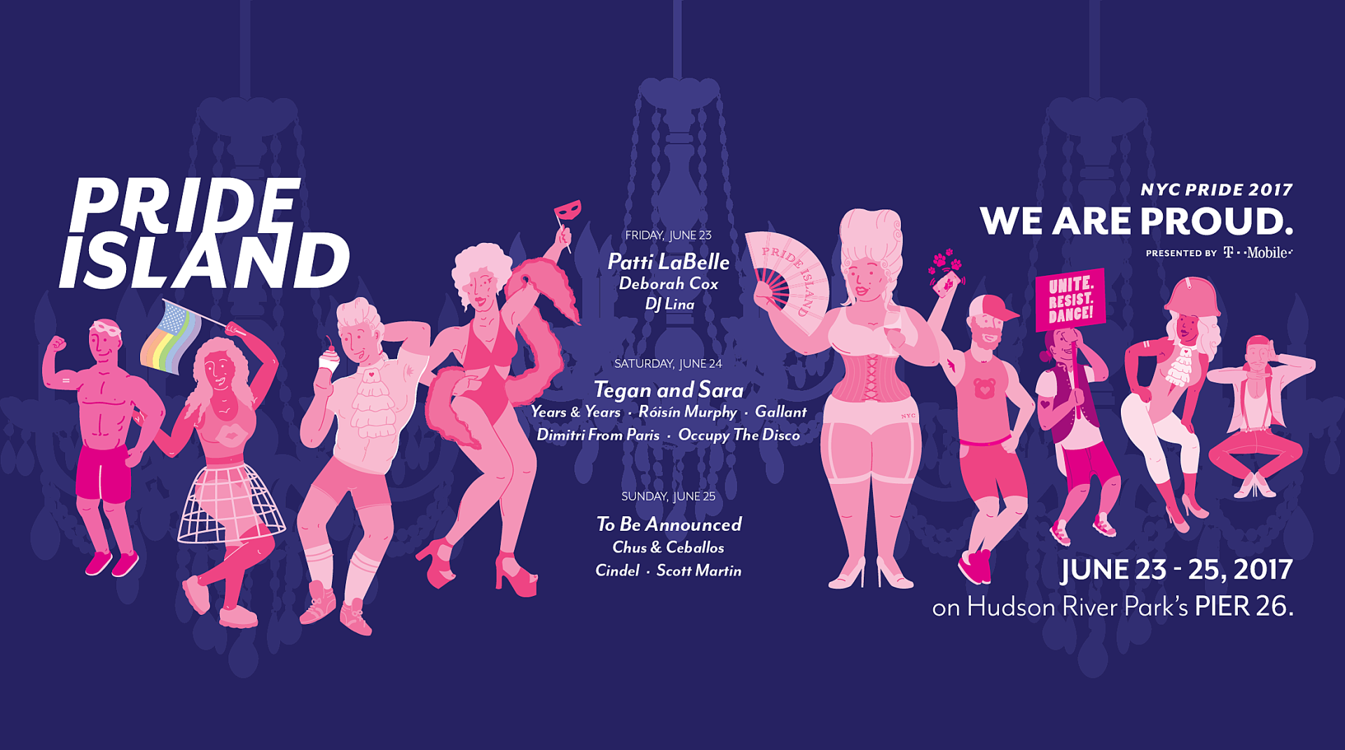 Tegan & Sara, Roisin Murphy, Patti LaBelle & more playing “Pride Island” shows during NYC Pride Week