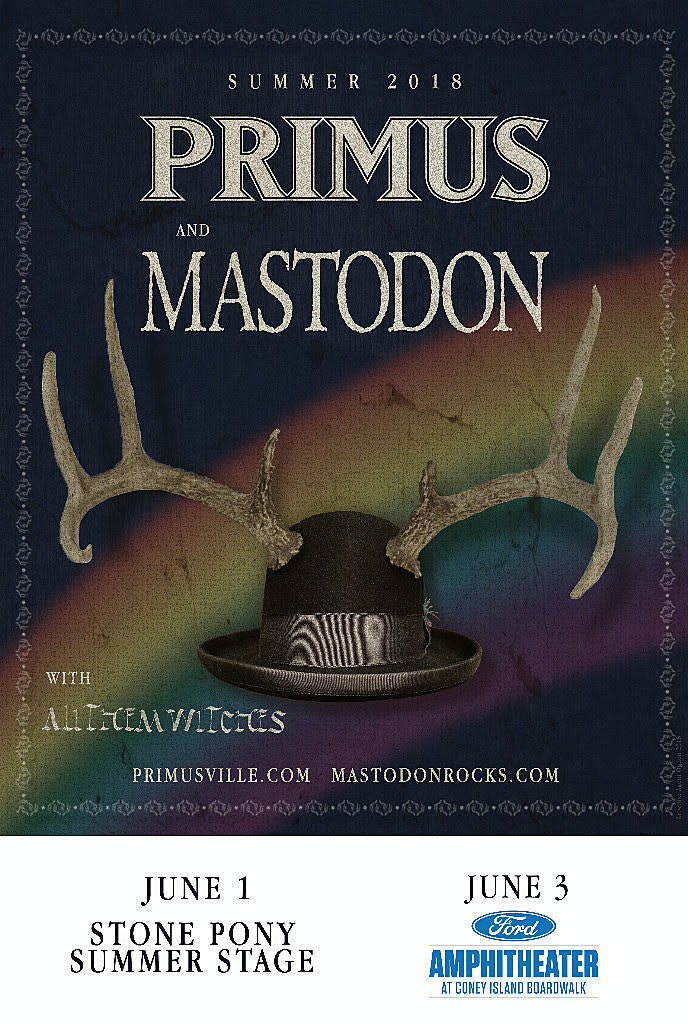 Primus & Mastodon NJ/NYC tix on BV presale (password here)
