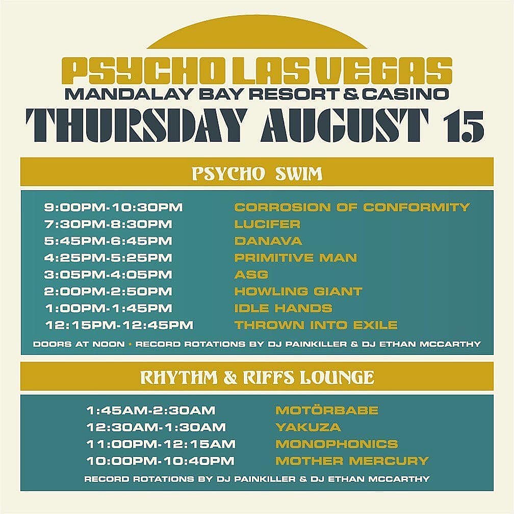 Psycho Las Vegas 2019 set times (Opeth vs. Power Trip & other conflicts)