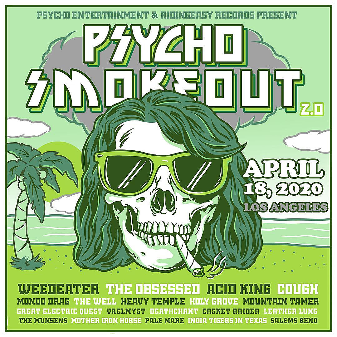 Psycho Smokeout 2020 lineup (The Obsessed, Weedeater, Acid King, Cough, more)