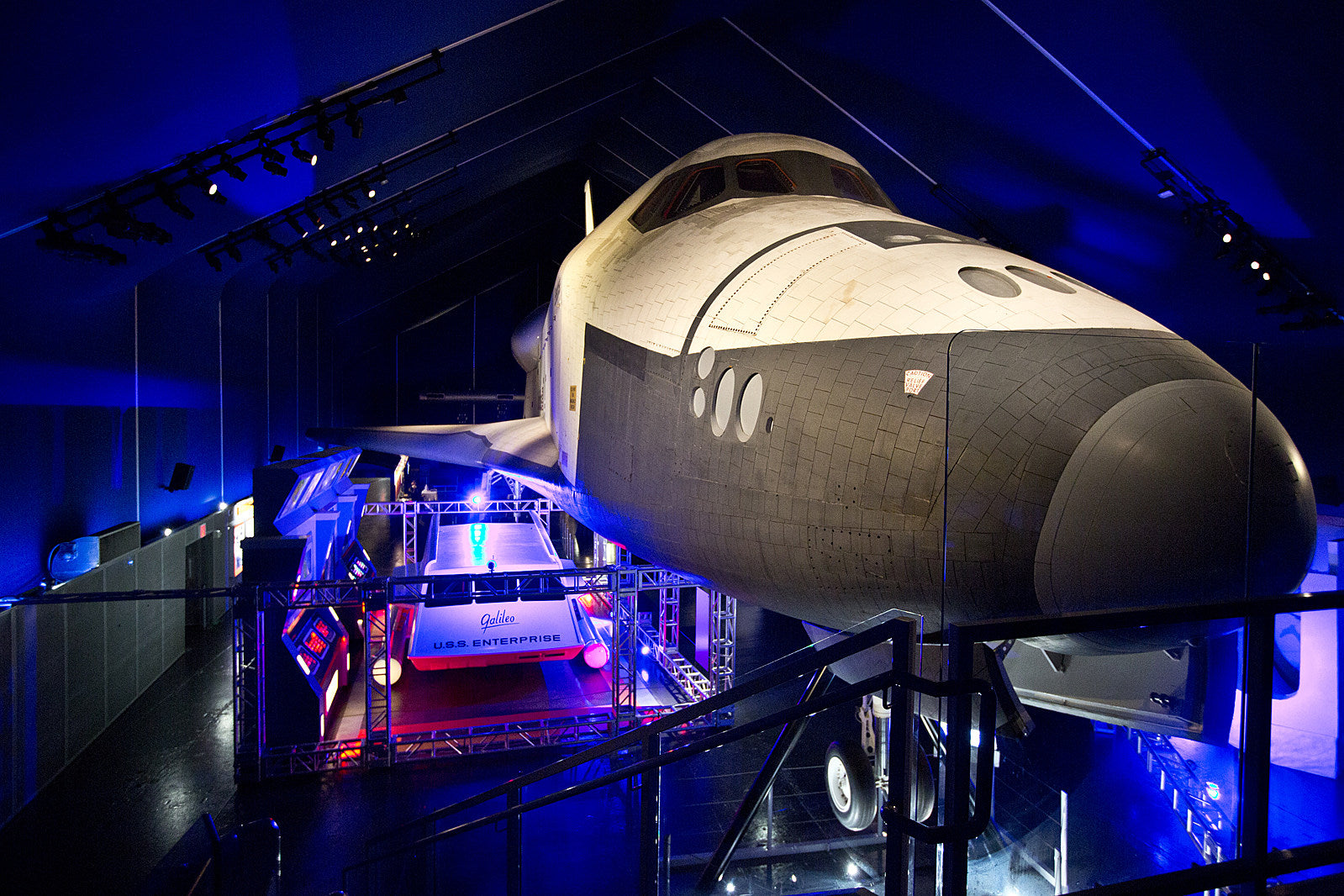 Public Service Broadcasting became the first band to perform under the Space Shuttle Enterprise (pics)