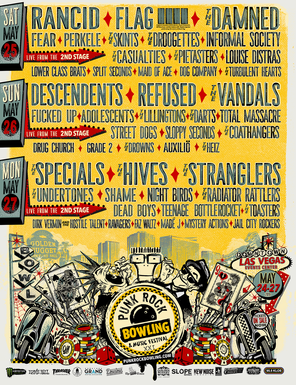 Punk Rock Bowling announces 2019 daily lineups & club shows