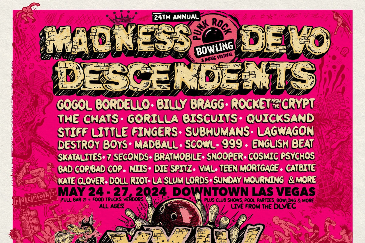 Punk Rock Bowling 2024 lineup: Madness, Devo, Descendents, Gorilla Biscuits, Bratmobile, Scowl & more