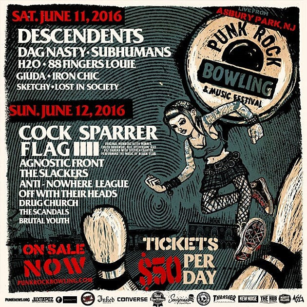 Punk Rock Bowling NJ announces night shows (The Bronx, The Falcon, The Virus, Blanks 77 & more)