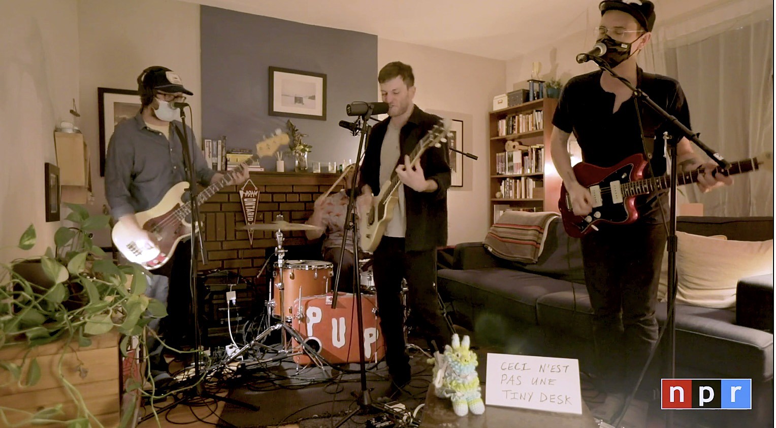 Watch PUP tear it up in their living room for Tiny Desk