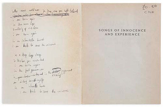 Thom Yorke auctioning his handwritten “Airbag” lyrics for charity; tix to Radiohead @ MSG on sale
