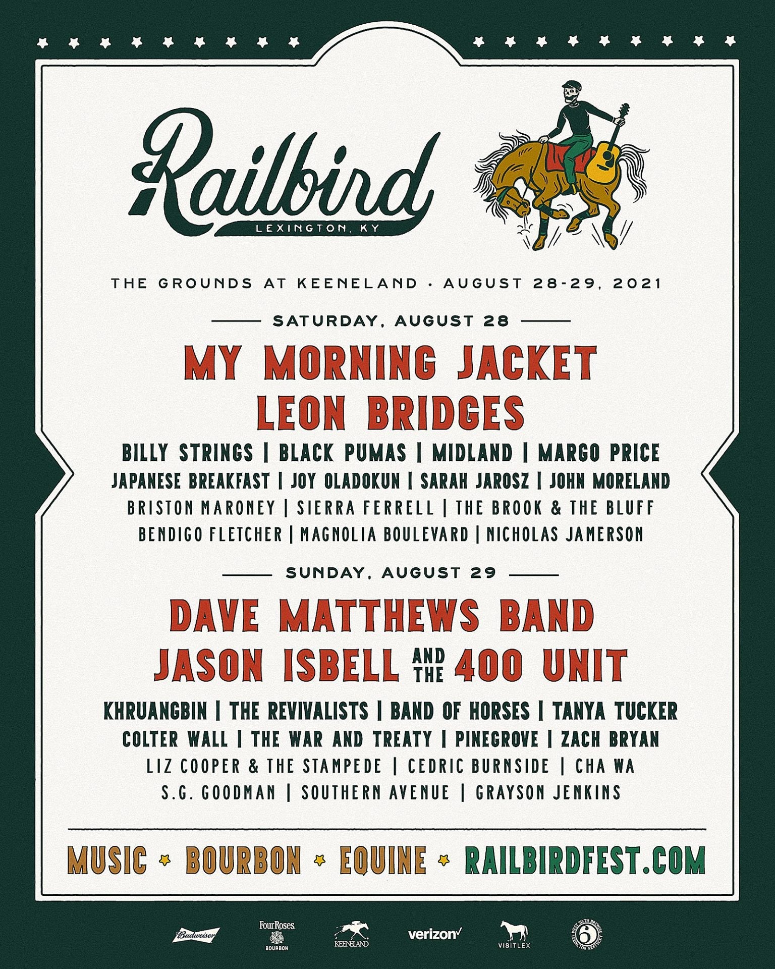 Railbird Music Festival announces 2021 lineup (My Morning Jacket, Jason Isbell, more)