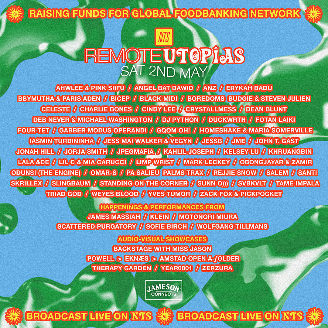 Tame Impala, Four Tet, Sunn O))), Skrillex & more performing on Remote Utopias livestream