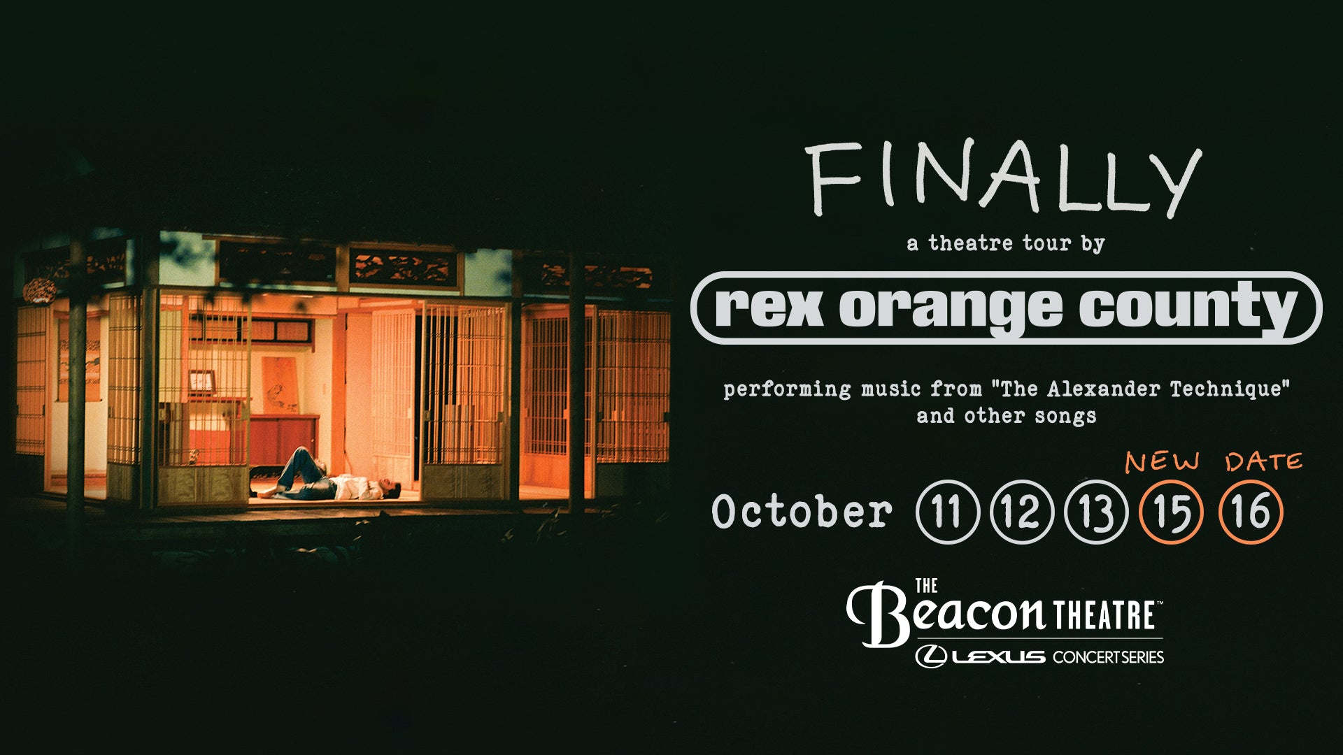 Rex Orange County adds 2 more Beacon Theatre shows to tour (on BV Presale now – password here)