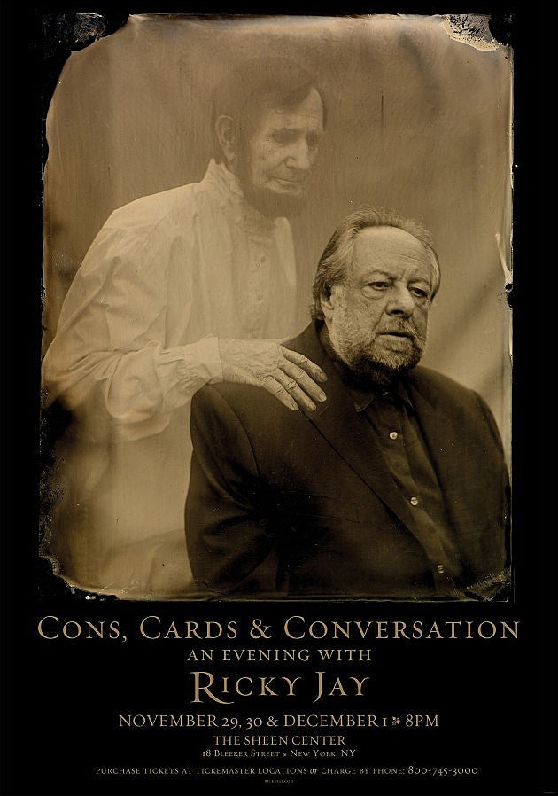 magician Ricky Jay schedules 3 NY shows (first in over 10 years)
