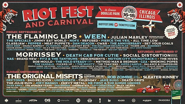 Riot Fests add Flaming Lips, Sleater-Kinney, Julie Ruin & more, single-day lineups