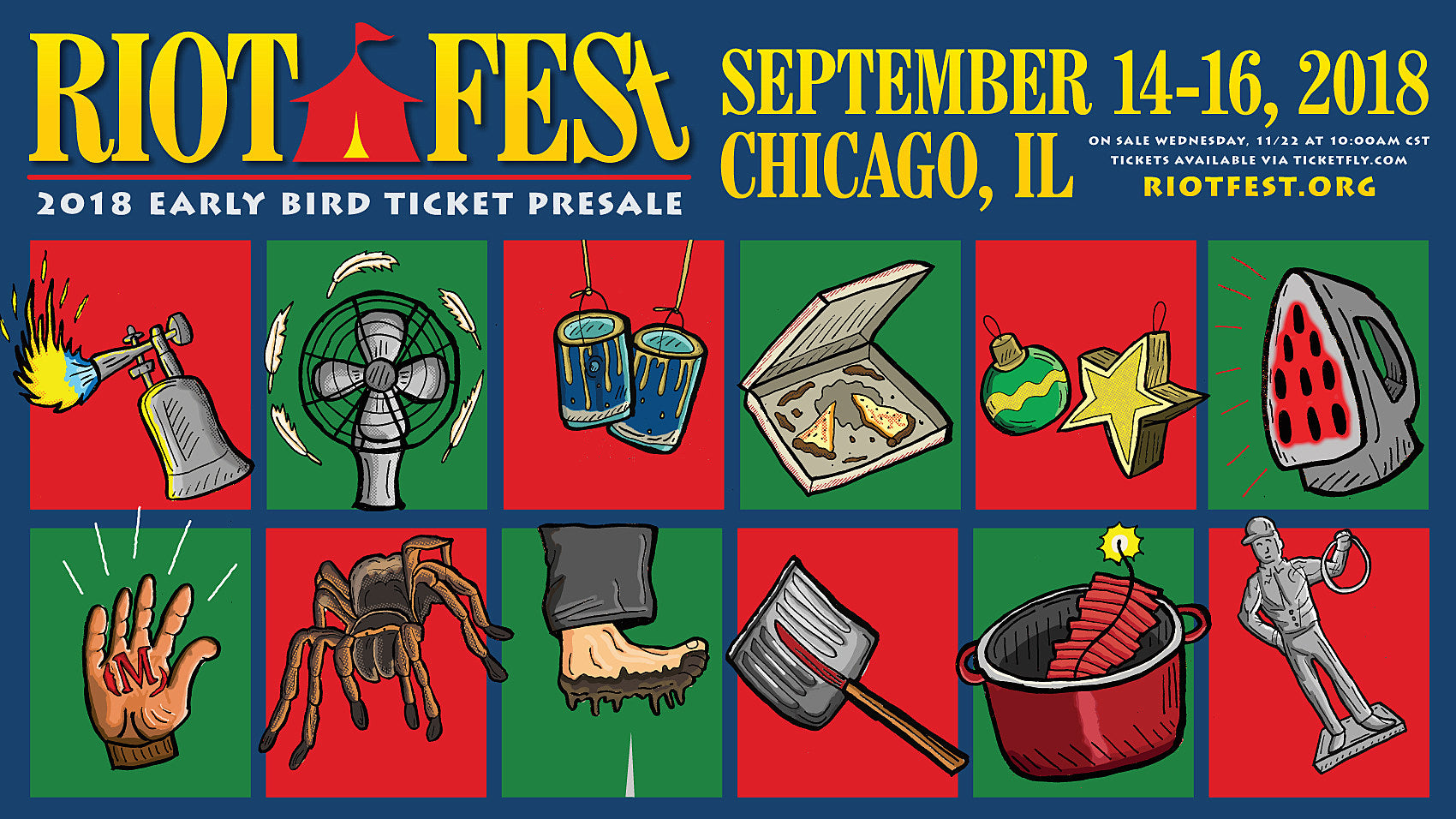 Riot Fest 2018 dates & holiday presale