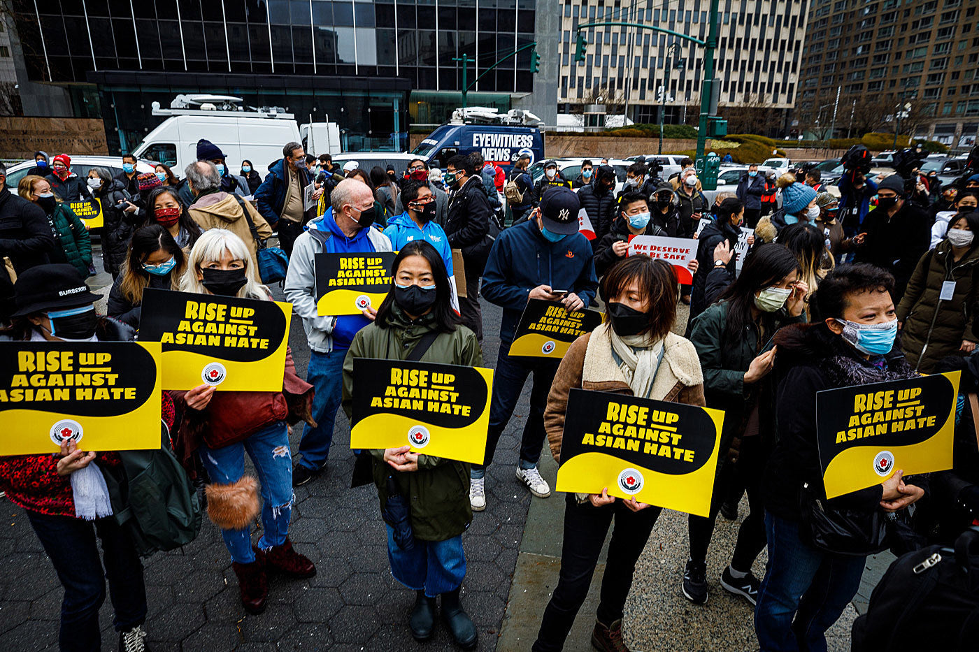 Hundreds rallied against Asian hate in NYC (pictures)