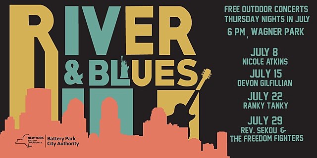 River & Blues 2021: free summer concerts in Battery Park City (Nicole Atkins & more)