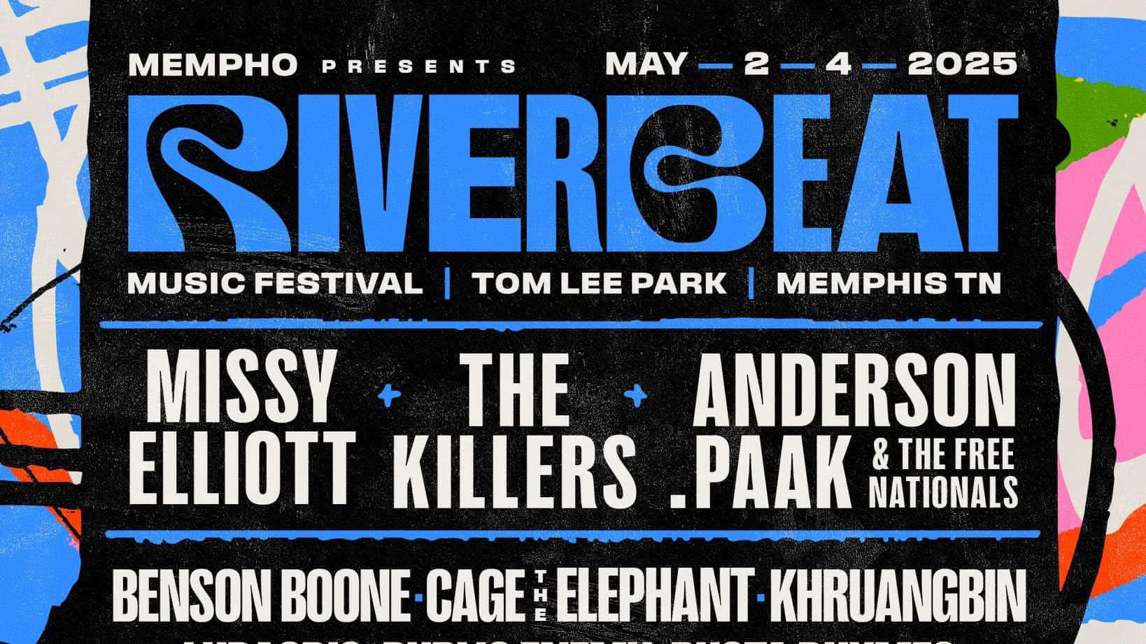 RiverBeat 2025 lineup (The Killers, Missy Elliott, Anderson .Paak, Khruangbin, Ludacris, Public Enemy, more