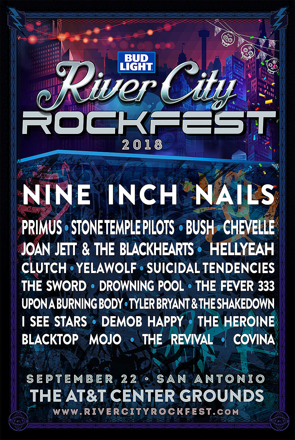 River City Rockfest announces 2018 lineup (Nine Inch Nails, Primus, more)