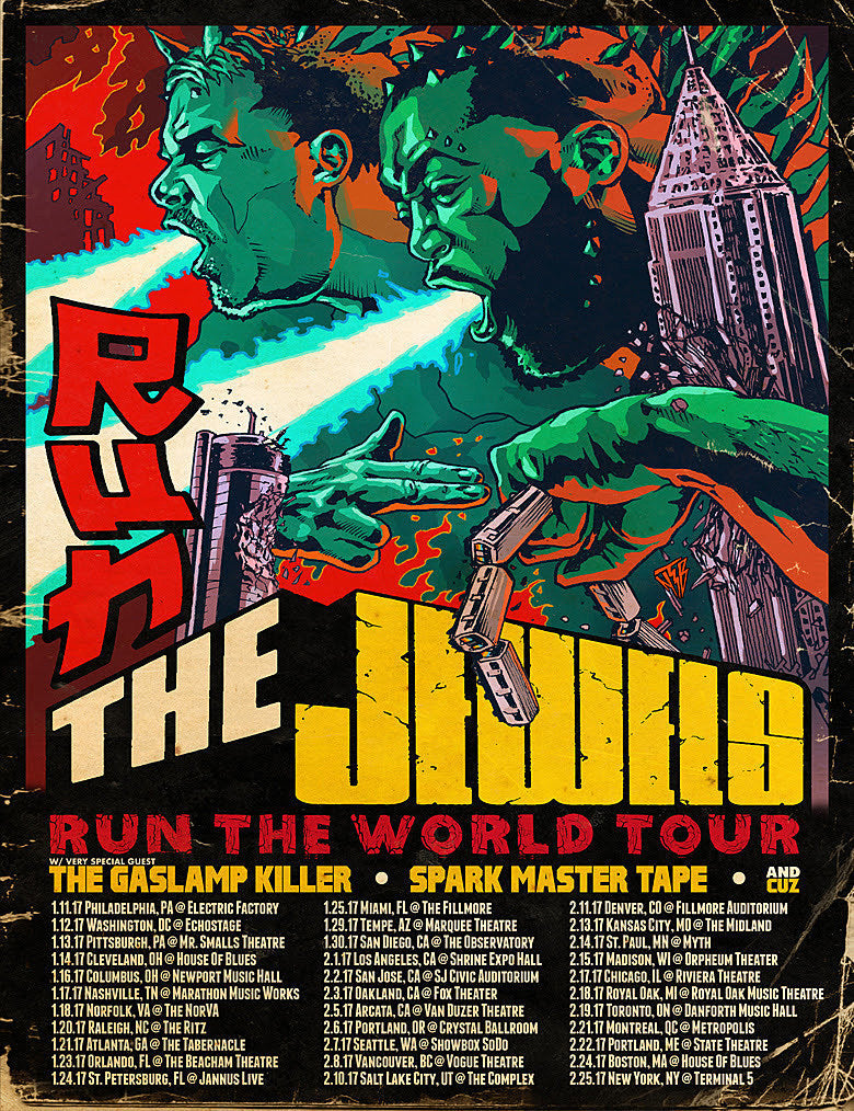 Run the Jewels announce 2017 tour with The Gaslamp Killer & more