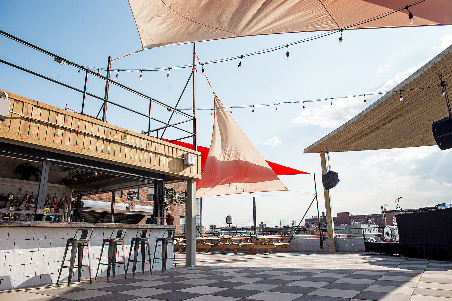 a first look at Elsewhere’s rooftop space ++ opening weekend events